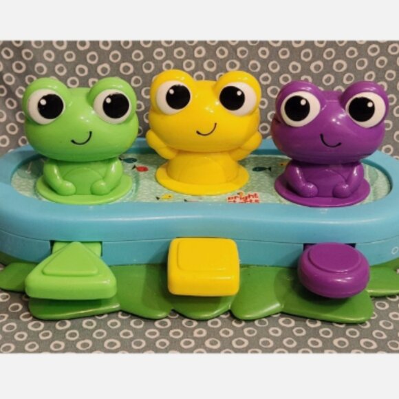 Bright Starts BOP & GIGGLE Frogs - Popular for Tummy-Time Play Toy 10791 WORKS - Picture 1 of 7